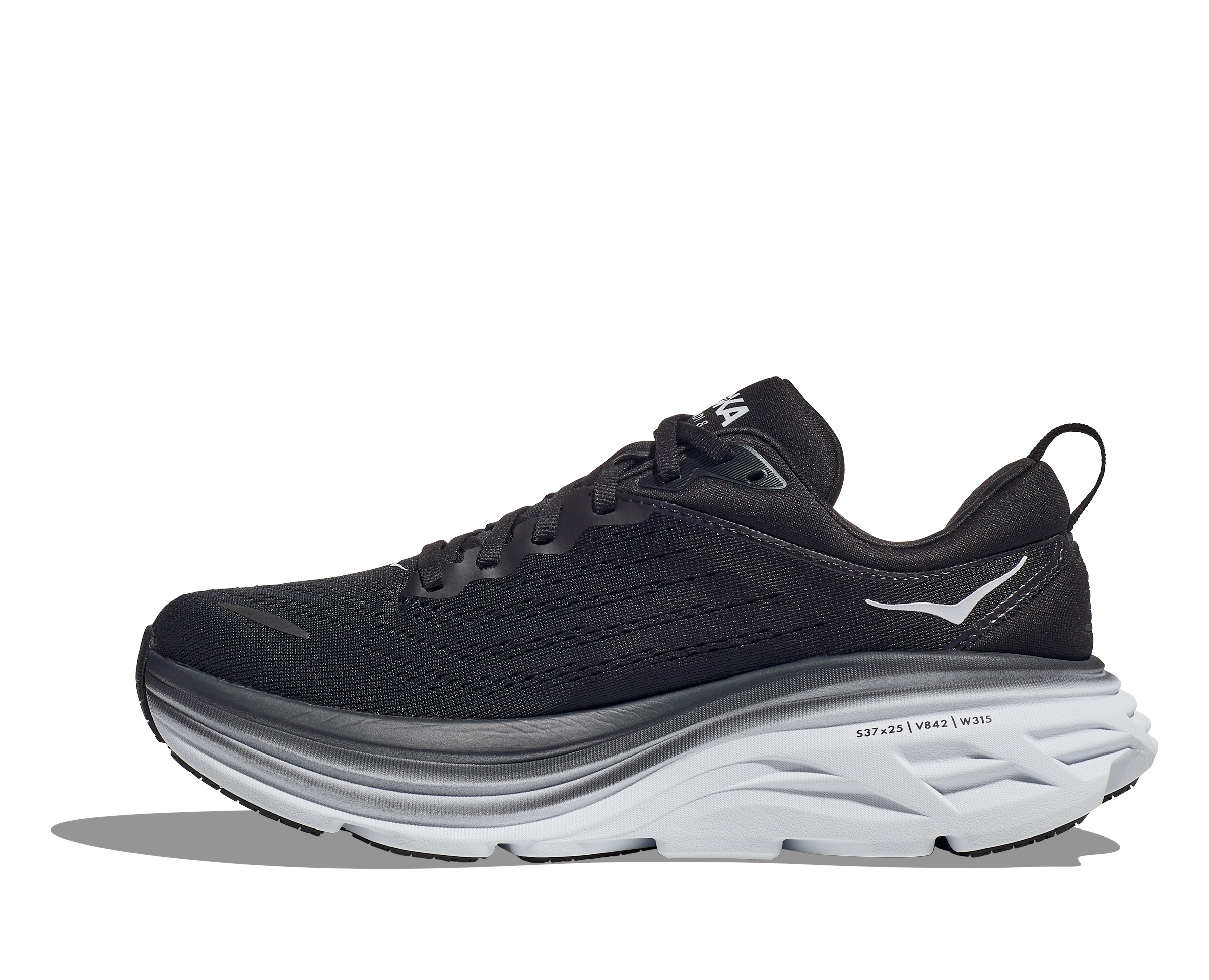 HOKA BONDI 8 メンズ 28cm ブラック Hoka Men's Bondi 8 Black / White