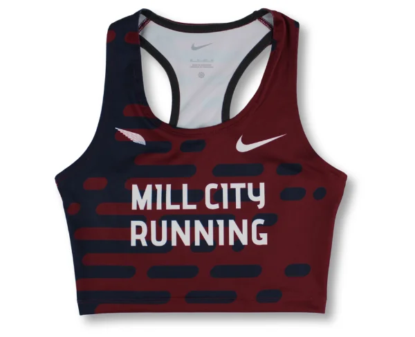 Nike Women's 2024 MCR RT Crop Top Cardinal/Team Navy