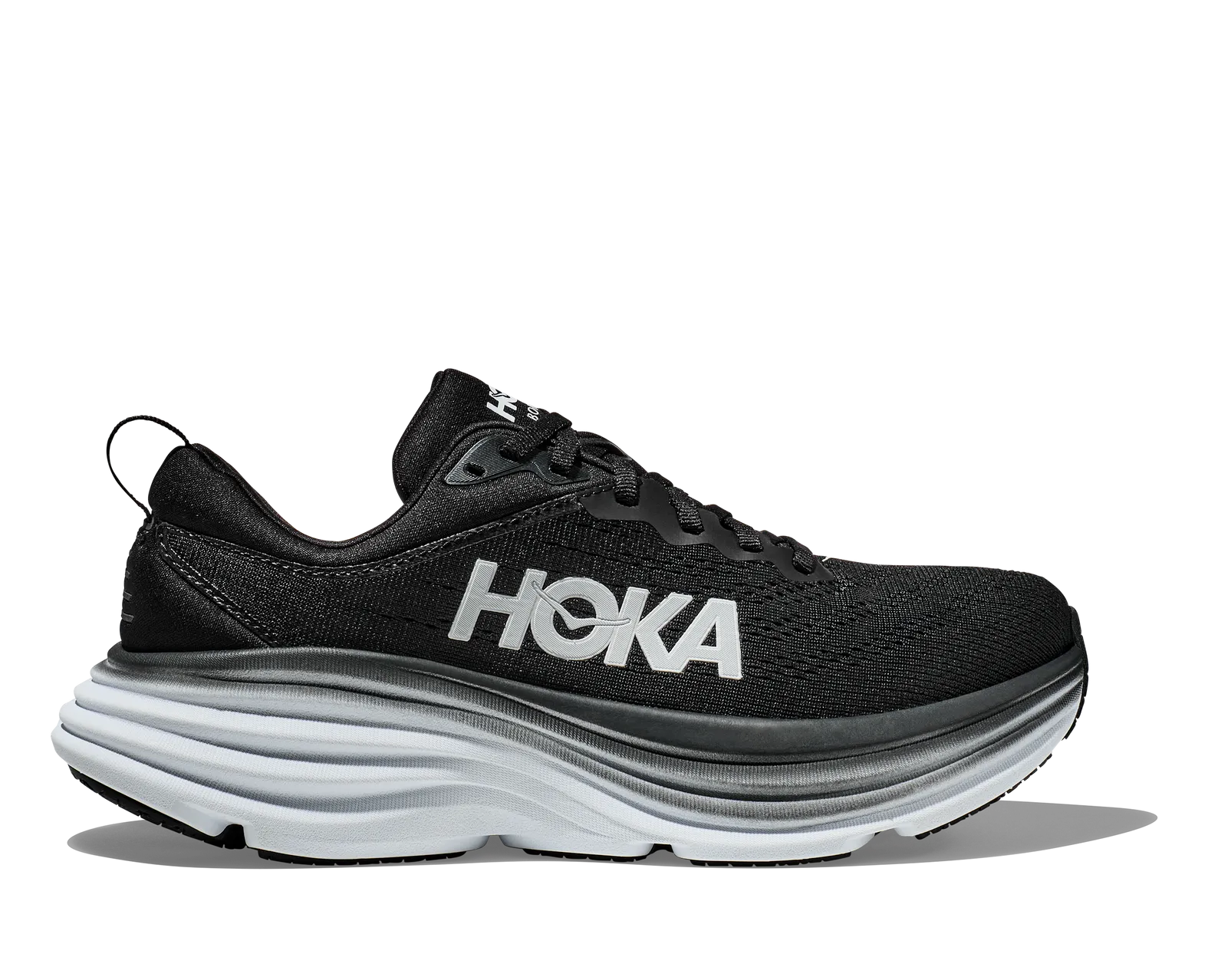 Hoka Men's Bondi 8 Black / White