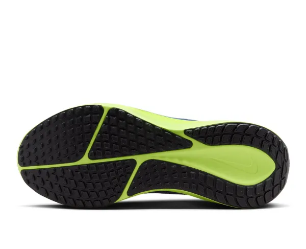 nike running air zoom pegasus 37 trainers in black and lime