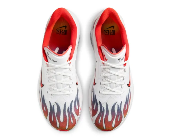 Nike | Men's Zoom Fly 6 - White / Habanero Red